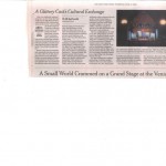 The New York Times sobre Live from Lincoln Center 2009