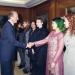 Con SM el Rey Don Juan Carlos, Recepcion en el Palacio de la Zarzuela, 2000