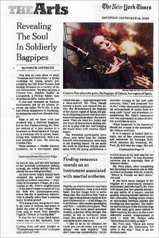 The New York Times: The Arts - September 16, 2006